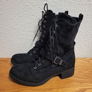 American Rag Black Areighn Lace-up Booties Size 7½M